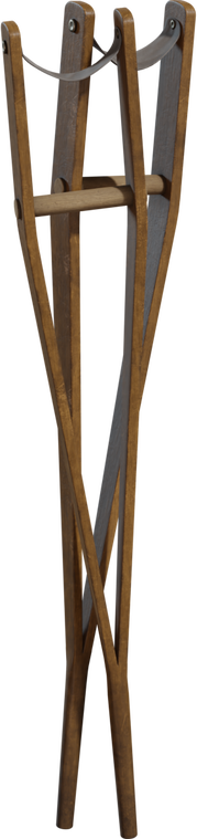 Free 8K model of vintage wooden crutches, war-era worn patina with metal fittings and aged wood - ideal antique hospital/medical prop for period scenes.