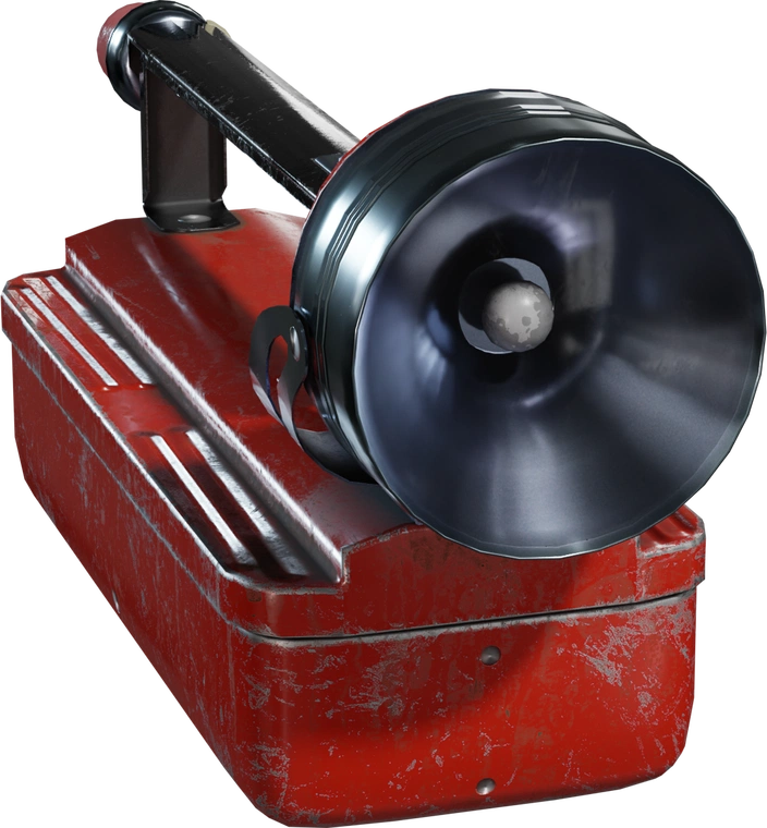 Free 4K model of a vintage flashlight with a weathered red battery box, chunky black handle, polished metal reflector and authentic scratches, dents and bolts.