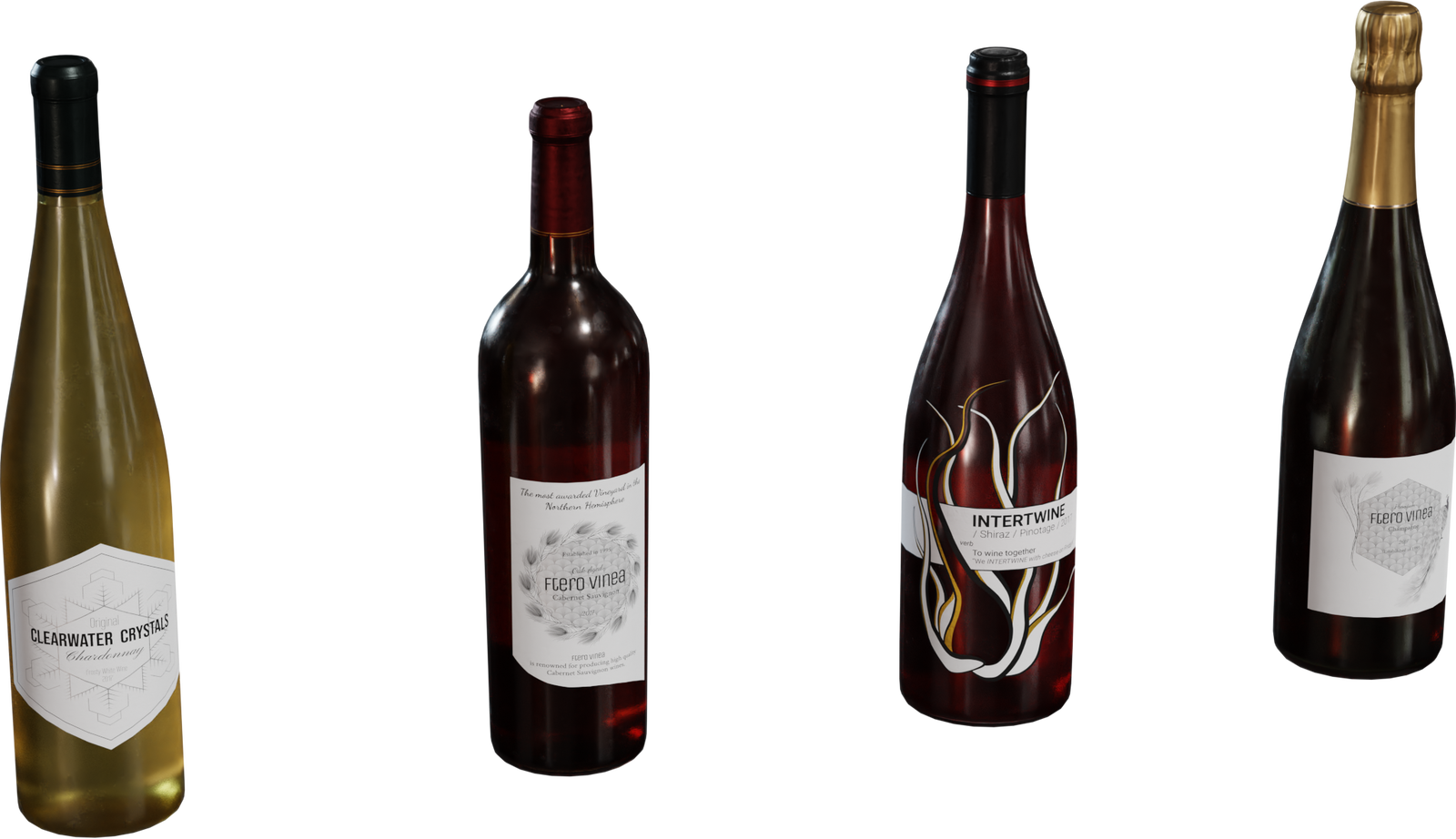 Wine Bottles 01