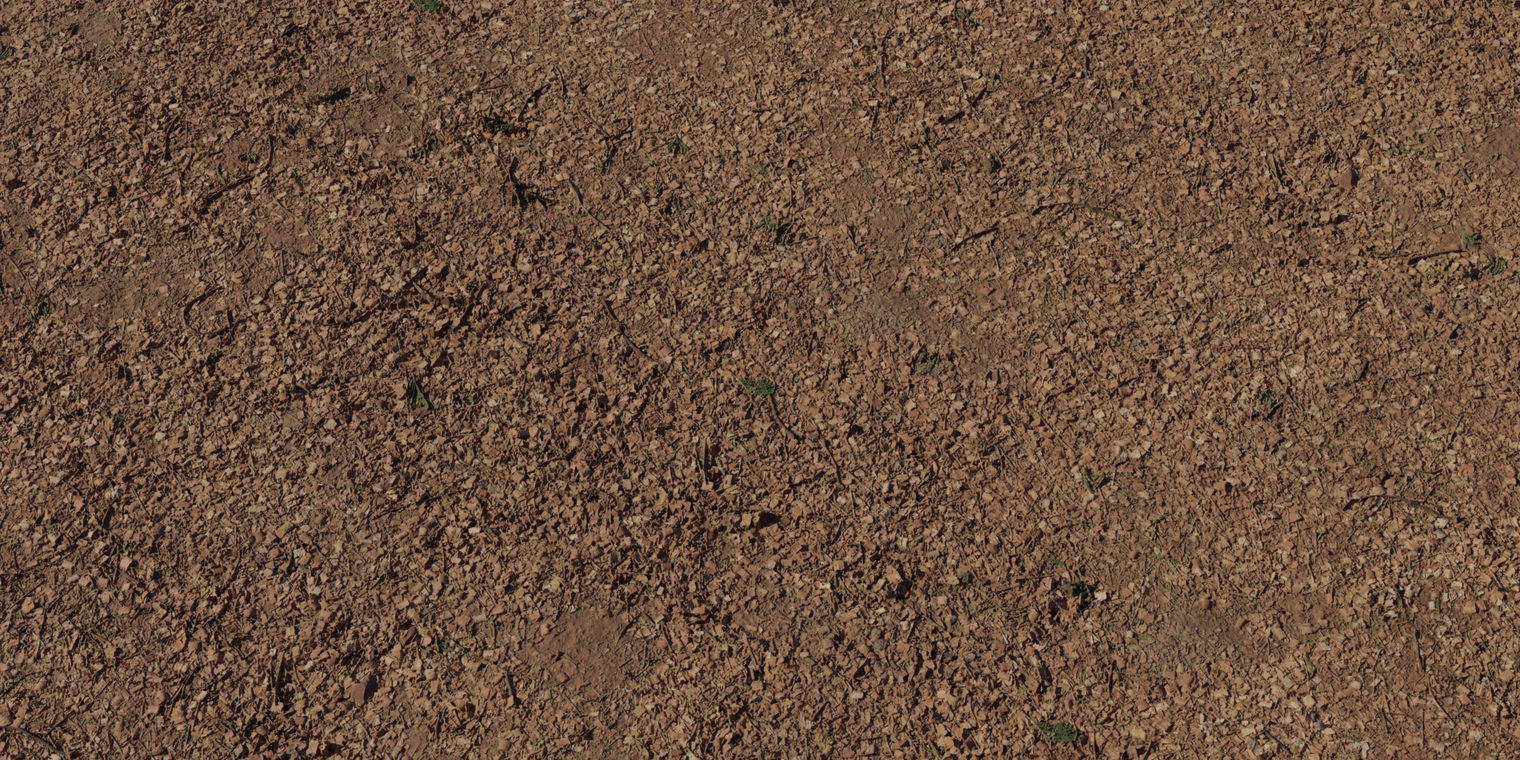 Free 4k texture of wood-chip mulch: coarse brown shredded chips, small twigs and leaf fragments, rough matte surface with subtle height variation.