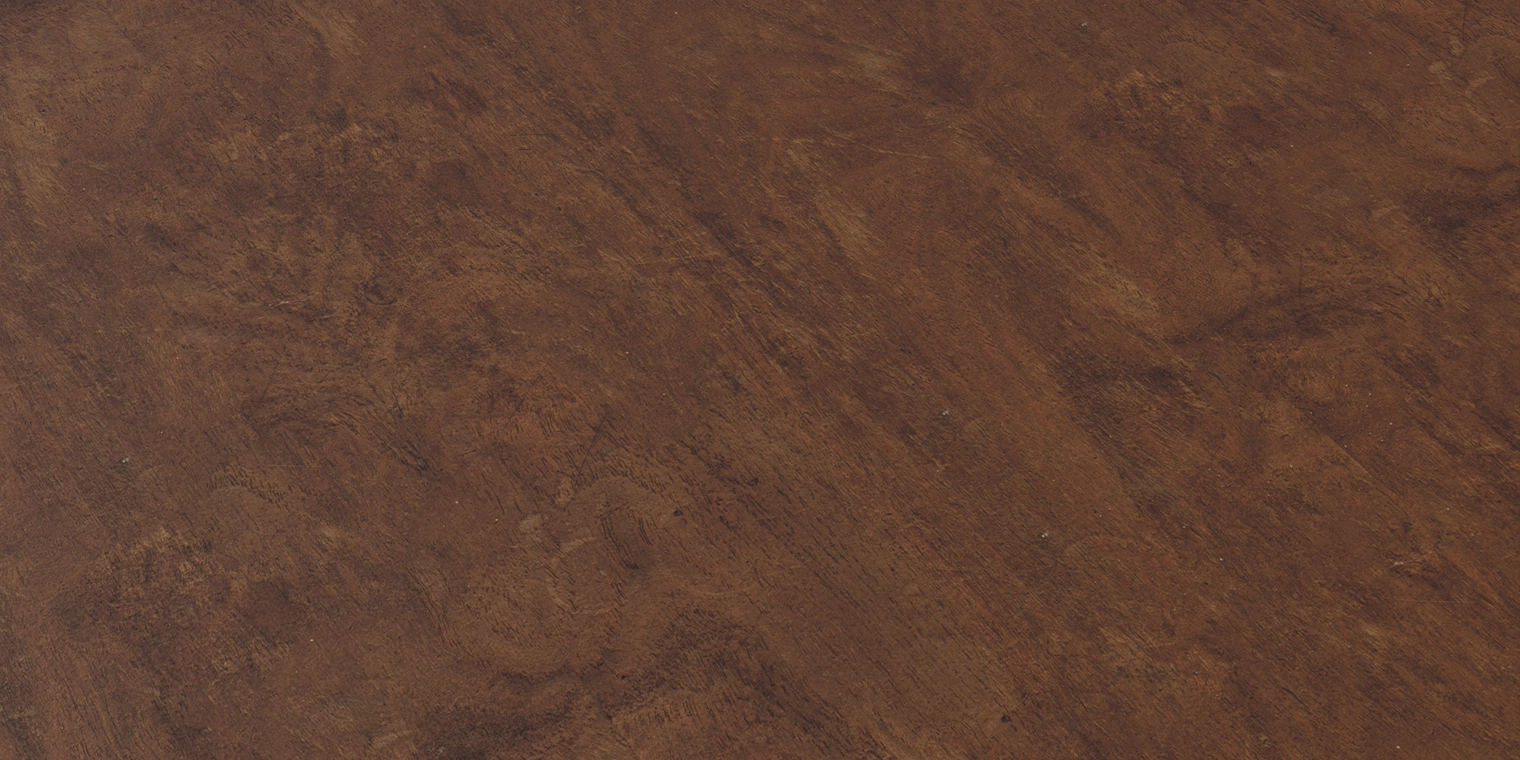 Free 8K texture of a worn, stained brown wooden table: dry, scratched planks with visible grain, discoloration, rough and damaged surface.
