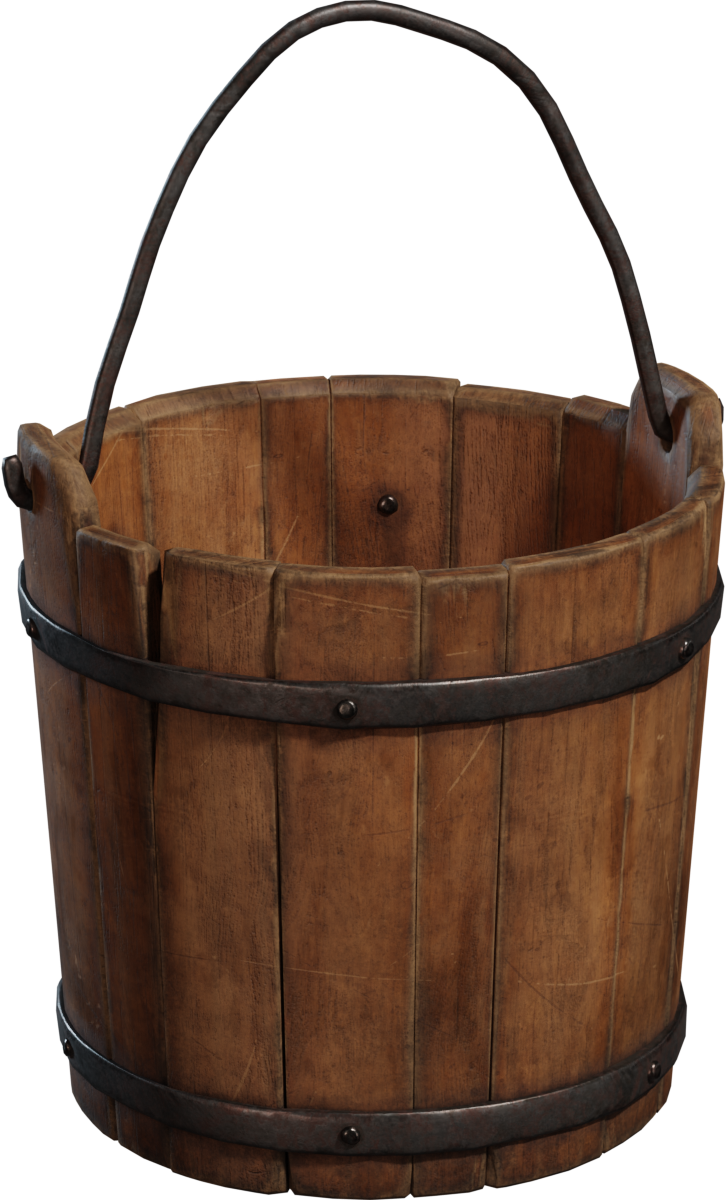 Wooden Bucket 01