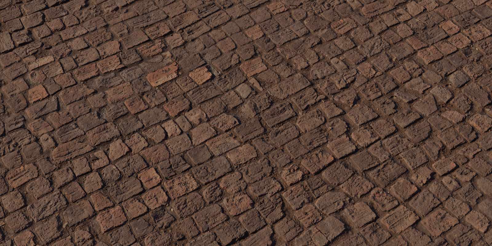 Worn Brick Floor