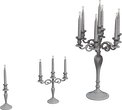 Brass Candleholders - clay