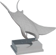 Bronze Ray Statue - clay