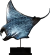 Bronze Ray Statue - orth_side