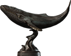 Bronze Whale Statue - orth_side
