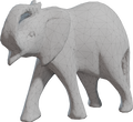 Carved Wooden Elephant - clay