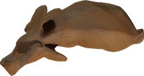 Carved Wooden Elephant - orth_top