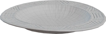 Carved Wooden Plate - clay