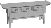 Chinese Commode - clay
