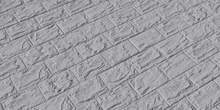 Concrete Block Wall - clay