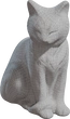 Concrete Cat Statue - clay