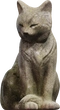 Concrete Cat Statue - orth_front