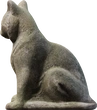 Concrete Cat Statue - orth_side