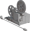 Filmstrip Projector 8mm - clay