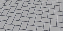 Herringbone Concrete Tile 03 - clay