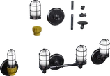 Industrial Caged Sconce - primary_emission