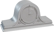 Mantel Clock 01 - clay