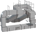 Modular Airduct Rectangular 01 - displayclay