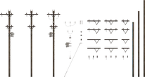 Modular Electricity Poles - orth_front
