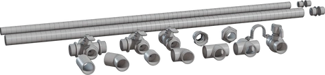 Modular Pipes Plastic 01 - clay