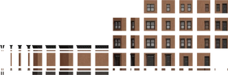 Modular Urban Apartments Facade - orth_front