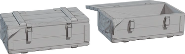 Old Military Crate - clay