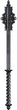Ornate Medieval Mace - orth_front