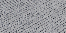 Painted Brick - clay