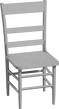 Painted Wooden Chair 02 - clay