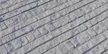 Patterned Brick Wall - clay