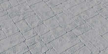Patterned Concrete Wall - clay
