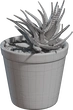 Potted Plant 04 - clay