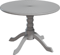 Round Wooden Table 01 - clay