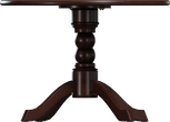 Round Wooden Table 01 - orth_front