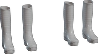 Rubber Boots - clay