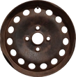 Rusted Wheel Rim 02 - orth_front