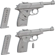 Service Pistol - clay