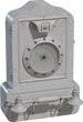 Vintage Telephone Wall Clock - clay