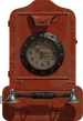 Vintage Telephone Wall Clock - orth_front