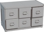 Vintage Wooden Drawer 01 - clay