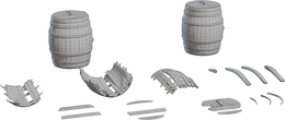 Wooden Barrels 01 - clay