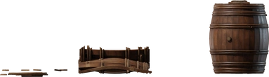 Wooden Barrels 01 - orth_side