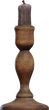 Wooden Candlestick - orth_front