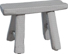 Wooden Stool 02 - clay