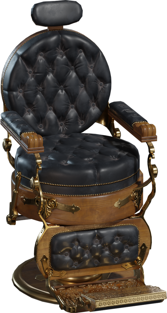 Barber Shop Chair 01 — free furniture CC0 3D model, rendered preview
