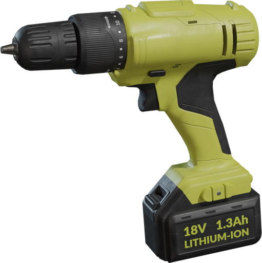 Drill 01 — free props CC0 3D model