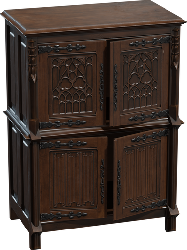 Gothic Cabinet 01 — free furniture CC0 3D model