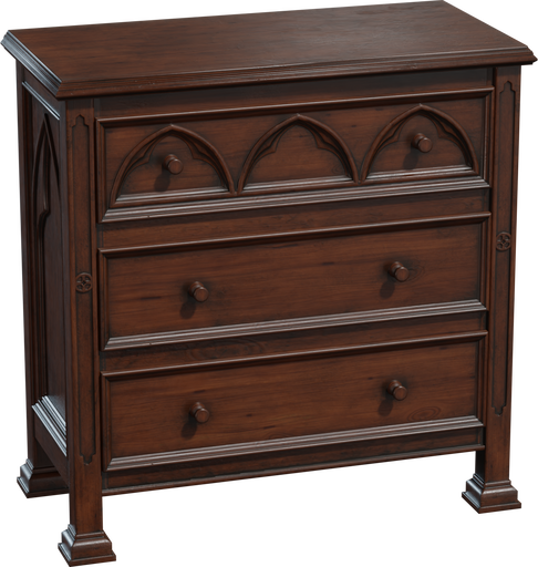 Gothic Commode 01 — free furniture CC0 3D model